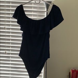 Off the shoulders body suit!